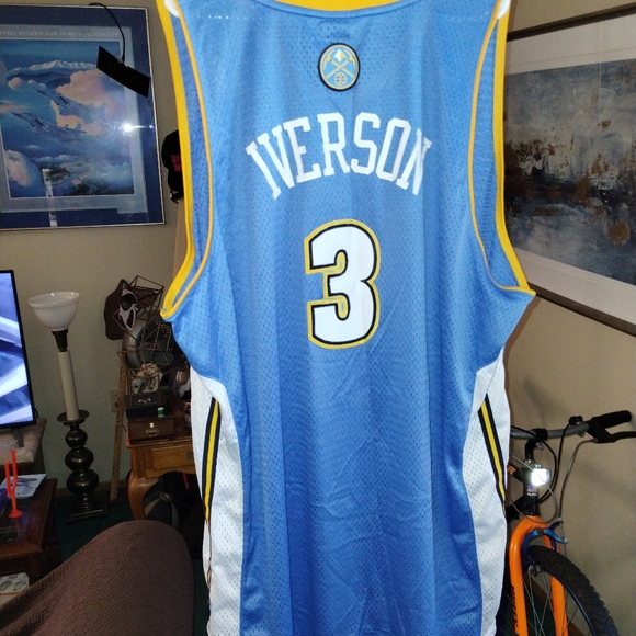 Allen Iverson Denver Nuggets Adidas basketball jersey size 4XL - Picture 7 of 9